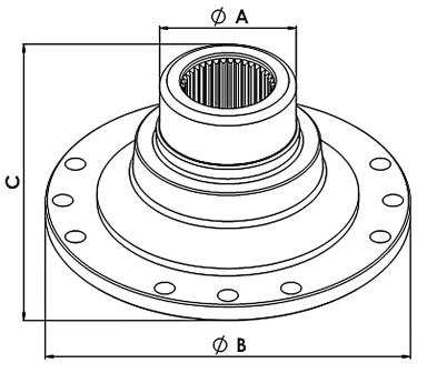 Flange de acoplamento